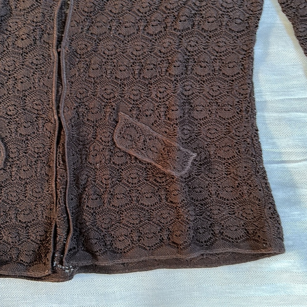 Talbots elegant crocheted sweater. NWT - Picture 4 of 8